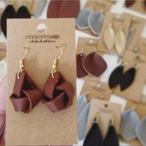 EXCLUSIVE LeatherLeaf by Brandi Handmade Earrings